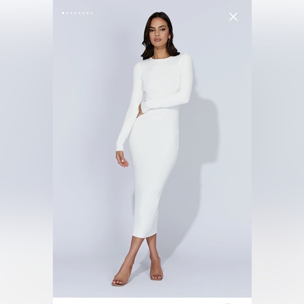 White Meshki Rowen Dress